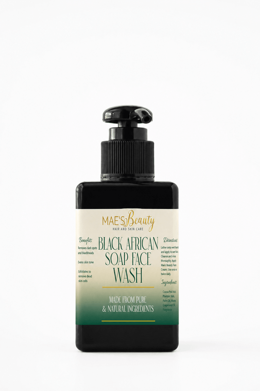 African Black Soap Face Wash - Beauty by Mae, LLCBeauty by Mae, LLC