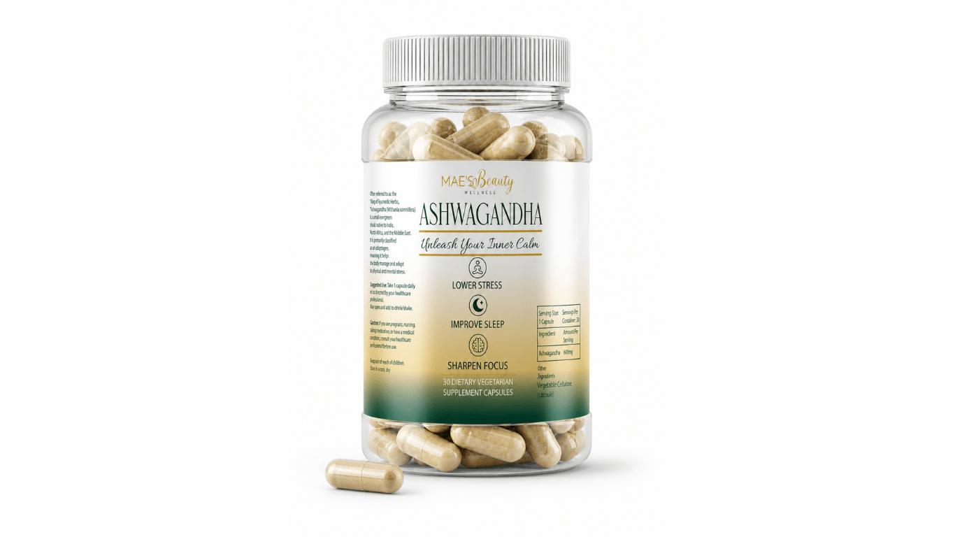 Ashwagandha Capsules - Beauty by Mae, LLCBeauty by Mae, LLC