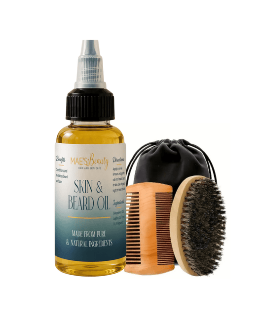 Mae's Beauty Skin and Beard Oil Grooming Set - Beauty by Mae, LLCBeauty by Mae, LLC